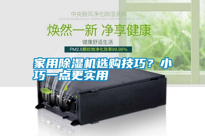 家用除濕機選購技巧？小巧一點更實用