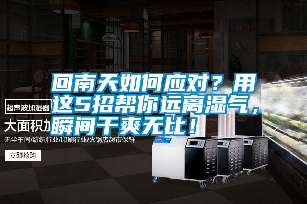 回南天如何應對？用這5招幫你遠離濕氣，瞬間干爽無比！