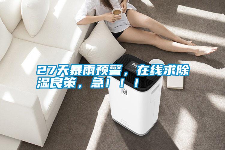 27天暴雨預(yù)警，在線求除濕良策，急?。?！