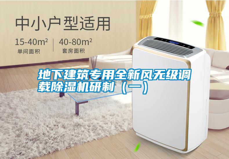 地下建筑專用全新風(fēng)無級調(diào)載除濕機研制（一）
