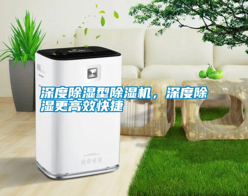 深度除濕型除濕機，深度除濕更高效快捷