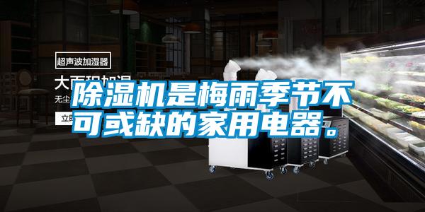 除濕機(jī)是梅雨季節(jié)不可或缺的家用電器。