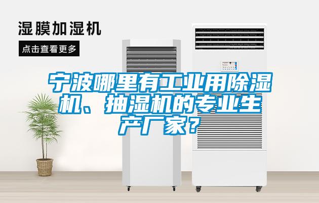 寧波哪里有工業(yè)用除濕機(jī)、抽濕機(jī)的專業(yè)生產(chǎn)廠家？