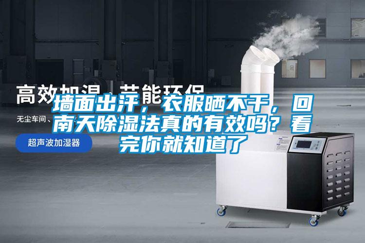 墻面出汗，衣服曬不干，回南天除濕法真的有效嗎？看完你就知道了