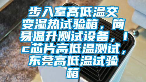 步入室高低溫交變濕熱試驗(yàn)箱，簡(jiǎn)易溫升測(cè)試設(shè)備，ic芯片高低溫測(cè)試，東莞高低溫試驗(yàn)箱