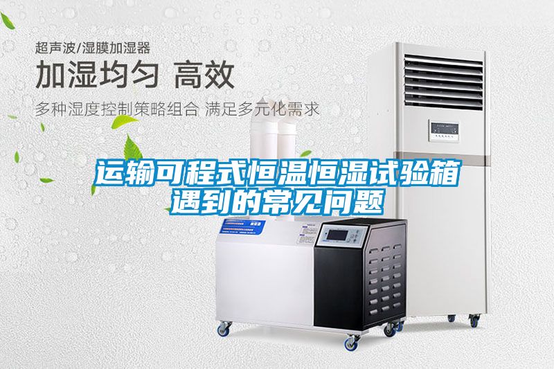 運(yùn)輸可程式恒溫恒濕試驗(yàn)箱遇到的常見問題