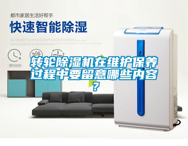 轉(zhuǎn)輪除濕機(jī)在維護(hù)保養(yǎng)過(guò)程中要留意哪些內(nèi)容？