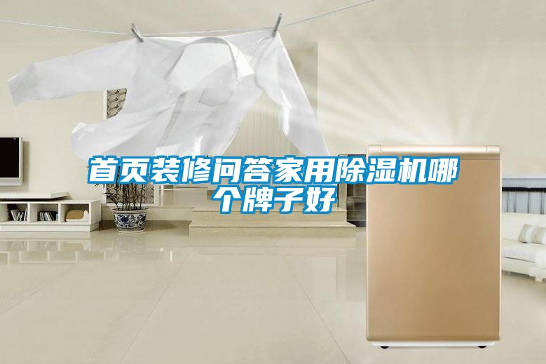 首頁(yè)裝修問答家用除濕機(jī)哪個(gè)牌子好
