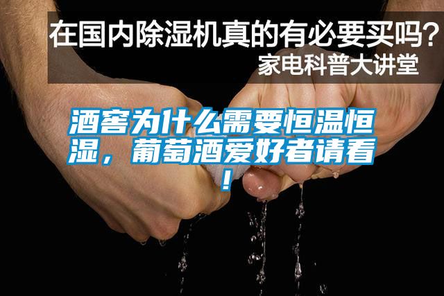 酒窖為什么需要恒溫恒濕，葡萄酒愛好者請看！