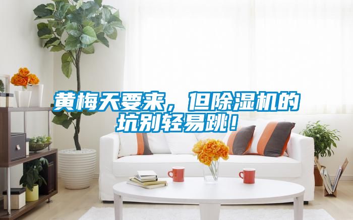 黃梅天要來，但除濕機(jī)的坑別輕易跳！