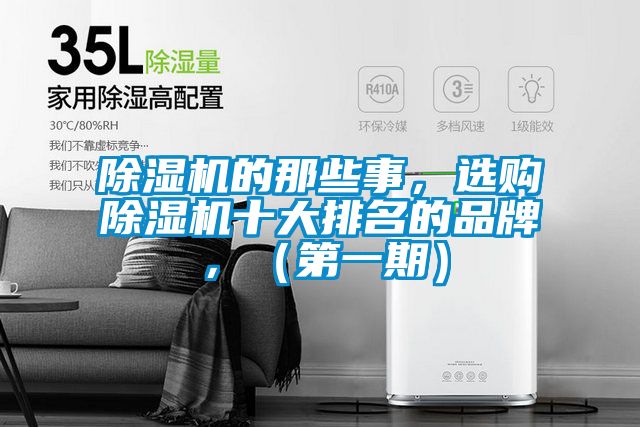 除濕機(jī)的那些事，選購除濕機(jī)十大排名的品牌，（第一期）