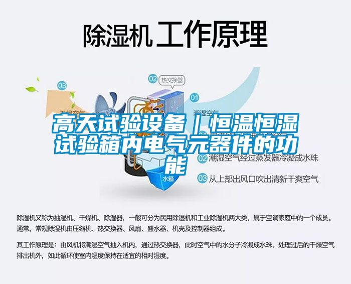 高天試驗設備｜恒溫恒濕試驗箱內(nèi)電氣元器件的功能