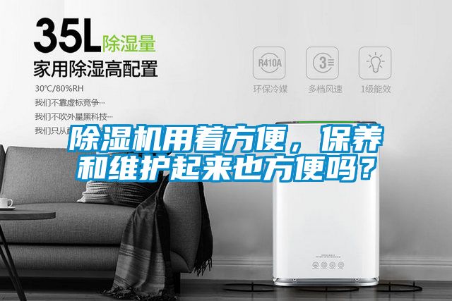 除濕機(jī)用著方便，保養(yǎng)和維護(hù)起來也方便嗎？