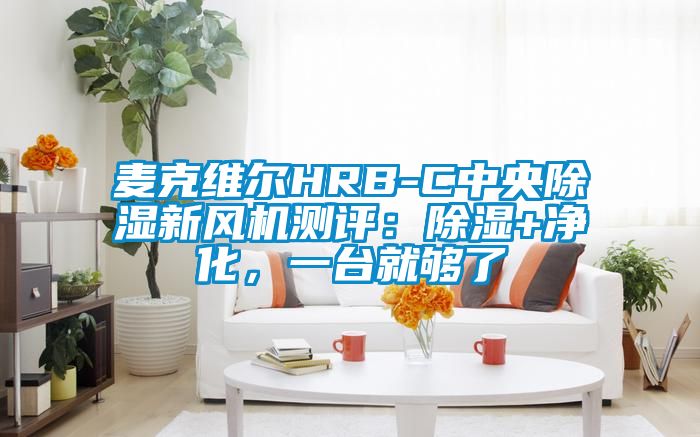 麥克維爾HRB-C中央除濕新風(fēng)機(jī)測評：除濕+凈化，一臺就夠了